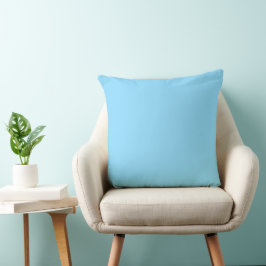 Moderne minimale helle blaue Solid-Farbe Kissen
