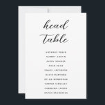 Moderne, minimale Kopftabellenkarten Einladung<br><div class="desc">Diese modernen, minimalistischen Sitzkarten sind perfekt für eine einfache, moderne Hochzeit. Das neutrale Design besticht durch eine minimalistische Karte, die mit einer modernen, eleganten Schriftzeichen-Kalligraphie dekoriert ist. Die Karte druckt auf der Vorder- und Rückseite (beidseitig). Sie können die gesamte Vorlage bearbeiten/personalisieren. Wenn Sie Hilfe oder passende Produkte benötigen, kontaktieren Sie...</div>