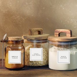 Moderne minimale Küchen- und Pantry-Speicherplatte Aufkleber