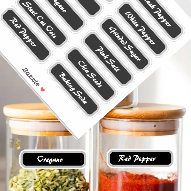 Moderne minimale Küchen- und Pantry-Speicherplatte Aufkleber (Von Creator hochgeladen)