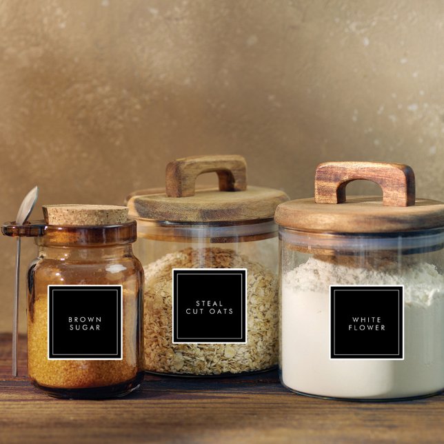 Moderne minimale Küchen- und Pantry-Speicherplatte Aufkleber (Von Creator hochgeladen)