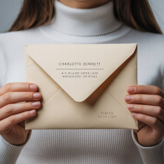 Moderne minimale kundenspezifische Rücksendeadress Permastempel