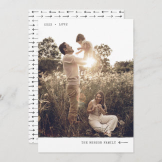 Moderne minimale Marker-LIEBE Vertikal Feiertagskarte