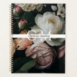 Moderne minimale Monogramm-Blume Planer<br><div class="desc">Modern,  minimalistisch,  monogram,  Blume Planner,  schönes Weihnachtsgeschenk für Ihre Familie & Freunde. Oder für Sie,  in einem glücklichen neuen Jahr zu beginnen!</div>
