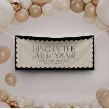 Moderne minimale Neujahr schwarze Feiertage weitab