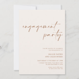 Moderne minimale neutrale Beteiligung Einladung