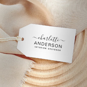 Moderne minimale Personalisierte Bezeichnung und S Permastempel