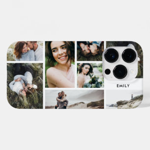 Moderne minimale personalisierte Familie mit 7 Fot Case-Mate iPhone 14 Pro Hülle