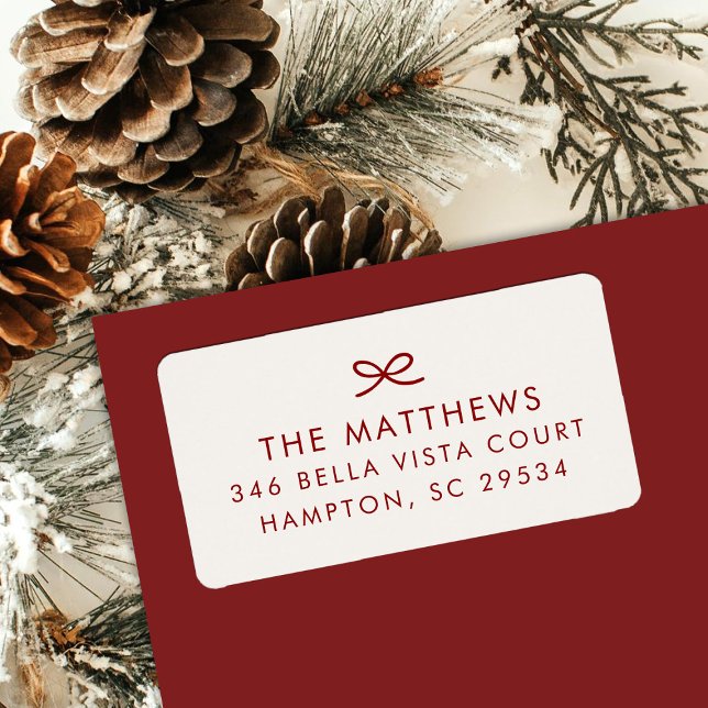 Moderne minimale Rücksendeadresse mit handgezogene Adressaufkleber (Von Creator hochgeladen)