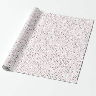 Moderne Minimale Rustikale Rote Schneel Weihnachte Geschenkpapier
