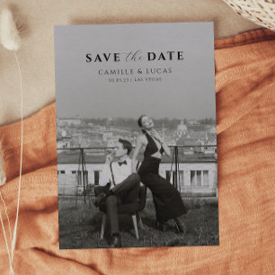Moderne minimale Save the Date Einladung