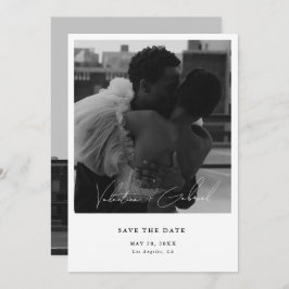 Moderne minimale Save the Date Einladung