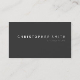 Moderne, minimale Schlichte Visitenkarte