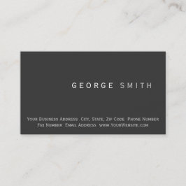 Moderne, minimale Schlichte Visitenkarte