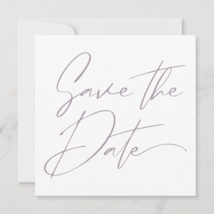 Moderne Minimale Script Calligrafy Blush Pink Rosé Save The Date