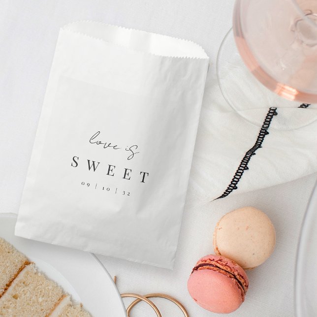 Moderne Minimale Script-Liebe ist Sweet Wedding Geschenktütchen (Von Creator hochgeladen)
