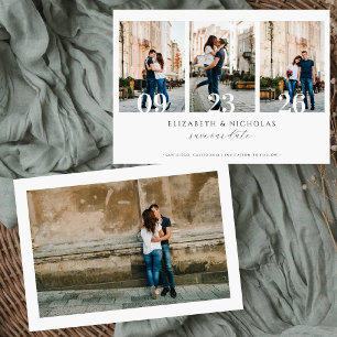 Moderne Minimale Typografie   4 FOTO SAVE THE DATE