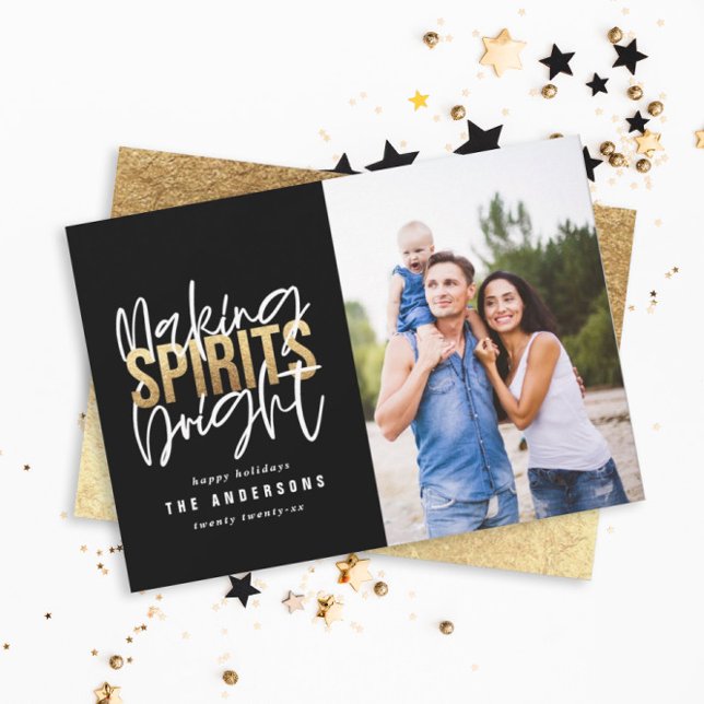 Moderne minimale Typografie Chic Gold Weihnachten (Von Creator hochgeladen)