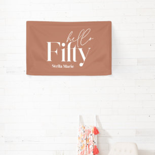 Moderne minimale Typografie, einfach 50. Geburtsta Banner