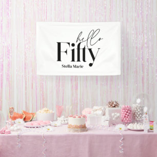 Moderne minimale Typografie, einfach 50. Geburtsta Banner