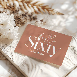 Moderne minimale Typografie, einfach 60. Geburtsta Einladung