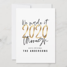Moderne minimale Typografie Gold Chic Urlaub 2020