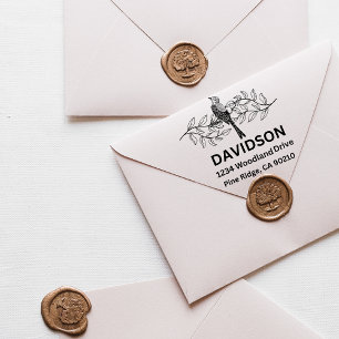 Moderne Minimale Typografie Name Rücksendeadresse  Permastempel