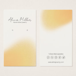 Moderne minimale verschwommene gelbe Ohrringe Disp