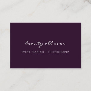 Moderne Minimale Visitenkarte