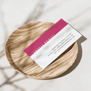 Moderne minimale Visitenkarten   Magenta Visitenkarte