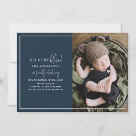 Moderne minimale Weihnachtsgeburtserklärung für da