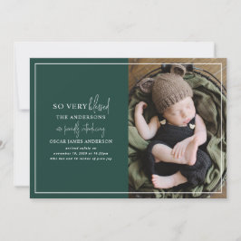 Moderne minimale Weihnachtsgeburtserklärung für da