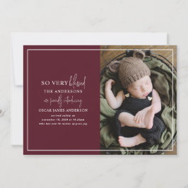 Moderne minimale Weihnachtsgeburtserklärung für da