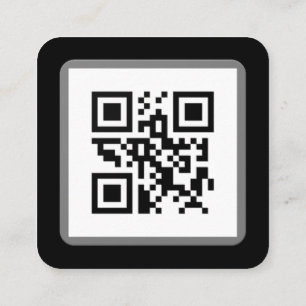 Moderne minimale weiße QR-Code für soziale Medien  Quadratische Visitenkarte