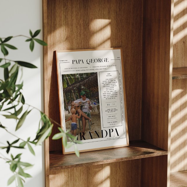 Moderne minimale Zeitschriftenabdeckung | Großvate Poster (Von Creator hochgeladen)