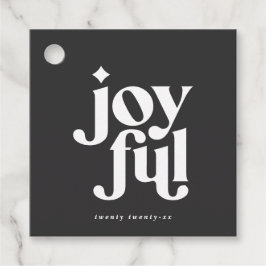 moderne minimalfreudige Weihnachten Geschenkanhänger