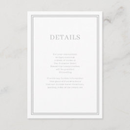 Moderne Minimalgehäuse-Karte Begleitkarte