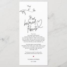 Moderne Minimalismus Platz Einstellung Dankeschön Programm