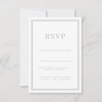 Moderne Minimalismus UAWG Response Card Grau