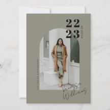 Moderne Minimalistisch Arch Foto Graduation Party