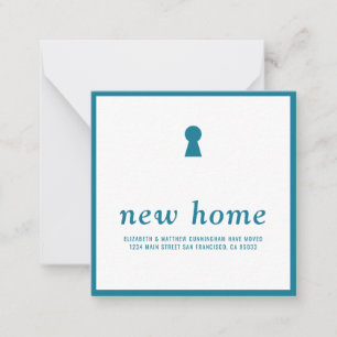 Moderne Minimalistisch Chic Neue Zuhause Mitteilungskarte