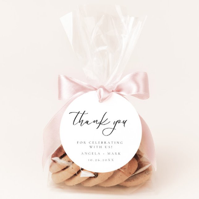 Moderne Minimalistisch Dankeschön Gastgeschenk Hoc Geschenkanhänger (Von Creator hochgeladen)