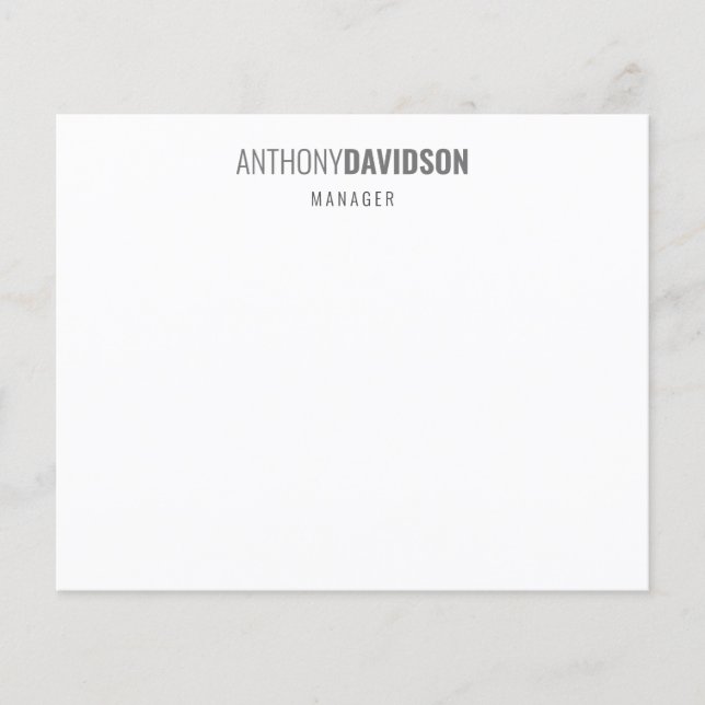 Moderne Minimalistisch Elegante Beruflich Flyer (Vorne)