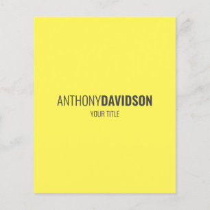 Moderne Minimalistisch Elegante Beruflich Flyer