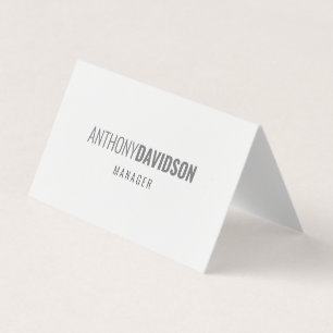 Moderne Minimalistisch Elegante Beruflich Visitenkarten