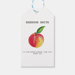 Moderne, minimalistisch-elegante Rücksendeadresse Geschenkanhänger