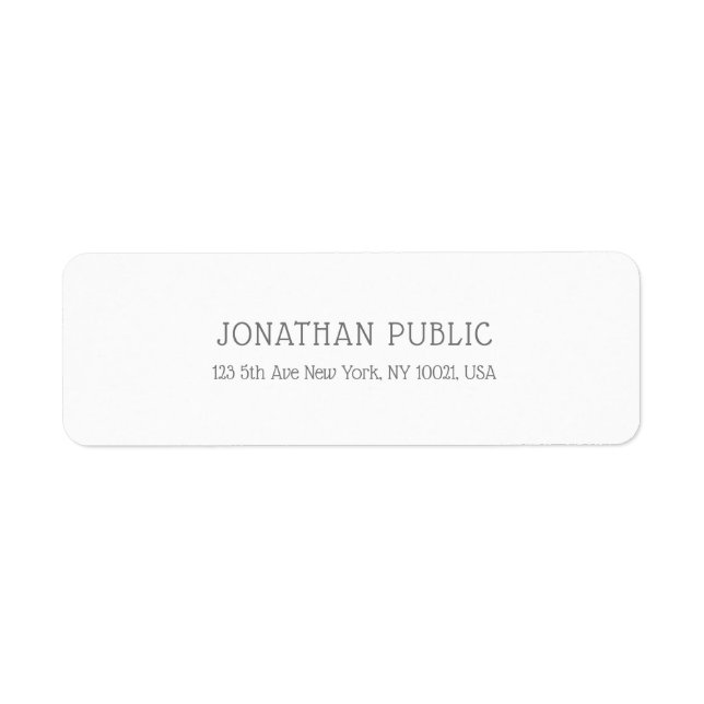 Moderne Minimalistisch Elegante Schlichte Eleganz  (Vorne)