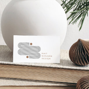 Moderne Minimalistisch geometrische Linien Einziga Visitenkarte