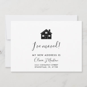 Moderne Minimalistisch-Moving-Announcement-Karte Ankündigung