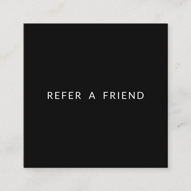 Moderne Minimalistisch-Real-Anwesen-Referenzkarte Empfehlungskarte (Vorderseite)